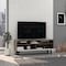 Tuhome Oslo Tv Stand for TV's up 51 in. Two Drawers, Four Legs, Three Open Shelves, Dark Brown/White RBB7963 - alternate 1